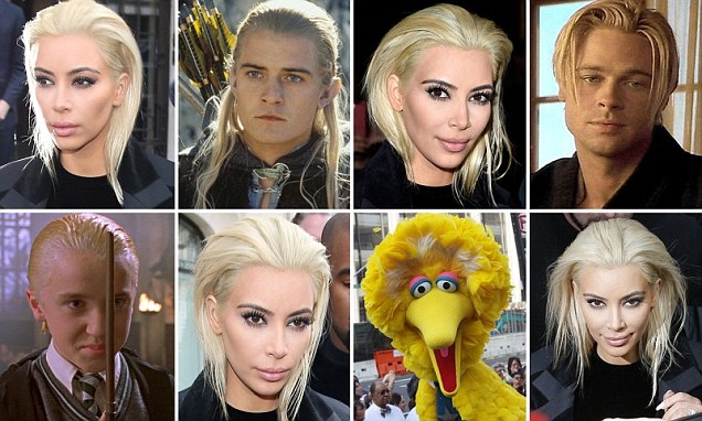 Rambut Pirang Kim Kardashian jadi Olok-Olok Netizen